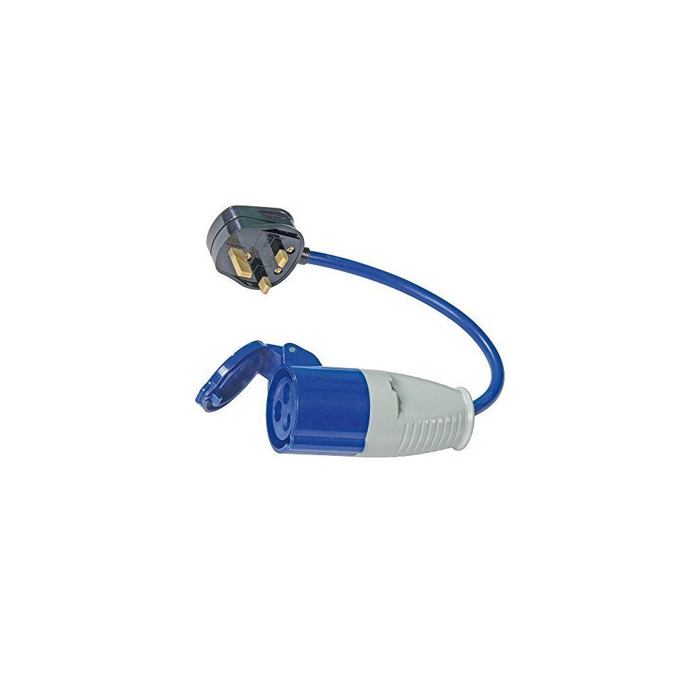 Pmaster 13a-16a Fly Lead Converter 13a Plug To 16a Socket