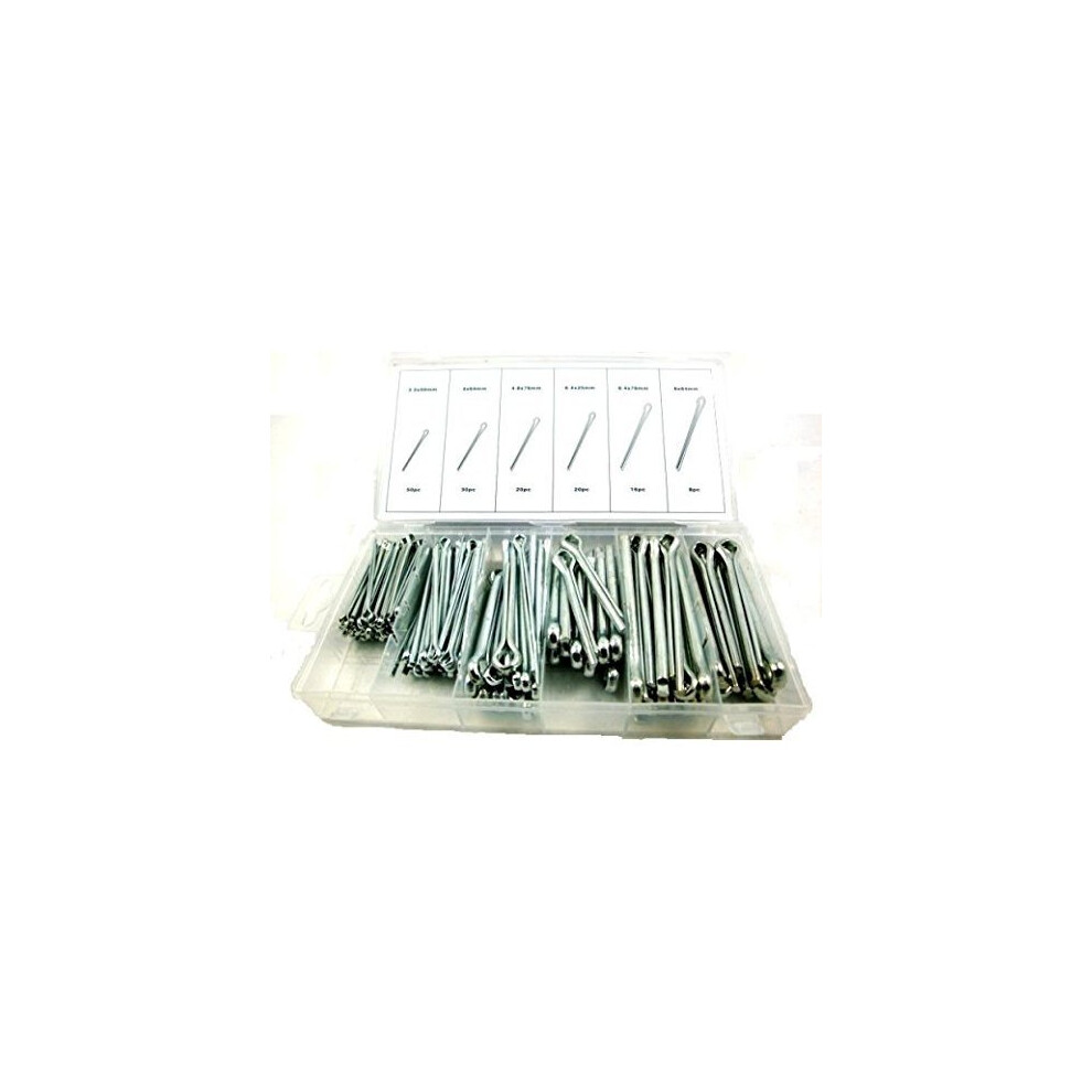 Cotter Pin 144 Piece Split Pins Fixings Assorted Large