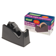 25MM DESK DISPENSER SUPER VALUE - BLACK