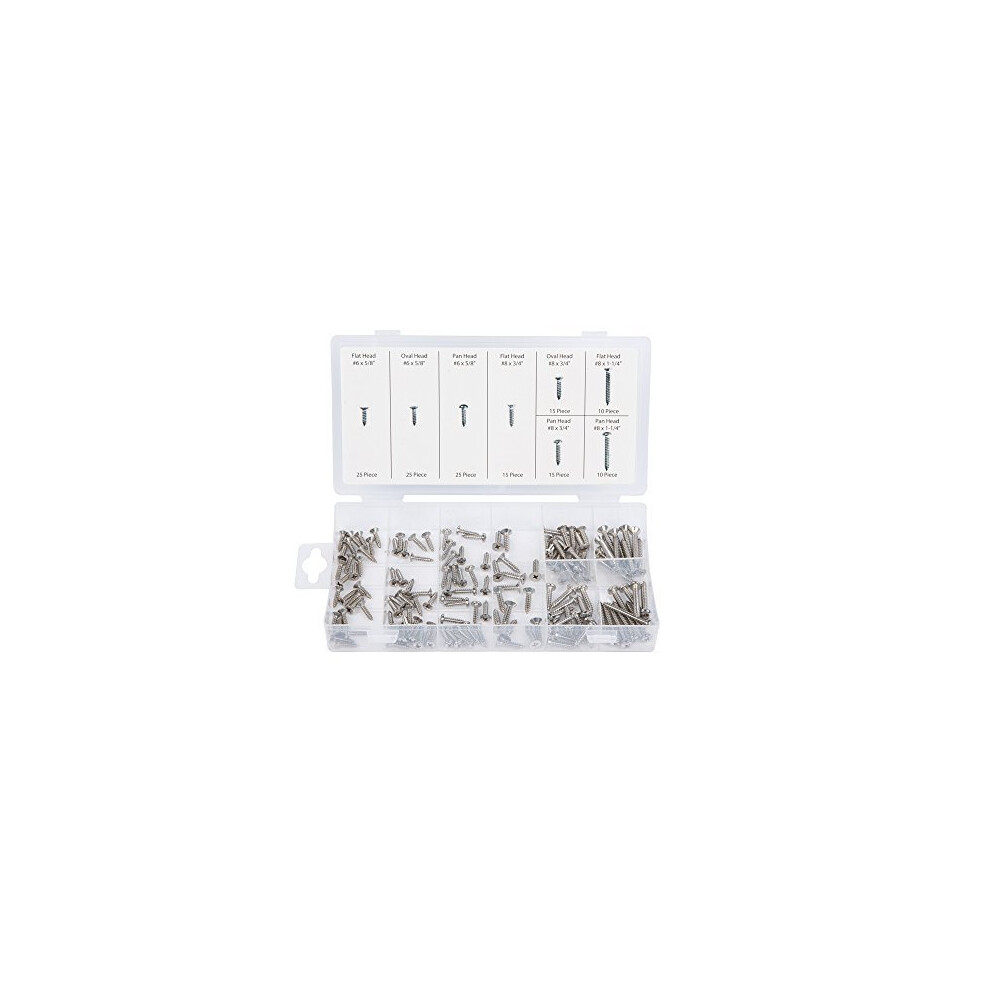 Blue Spot 40544 Stainless Steel Screw Assortment (140-Piece) 5028734405446