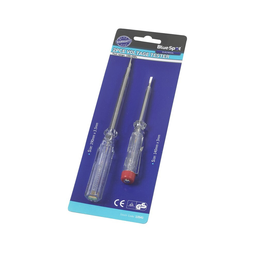 2 Piece Mains Tester Screwdrivers