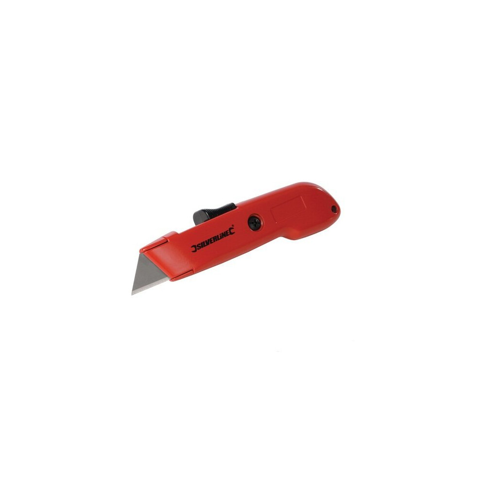 Silverline Auto Retractable Safety Knife 140mm