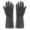 Elliott 2-piece Medium Extra Tough Rubber Gloves, Black 1