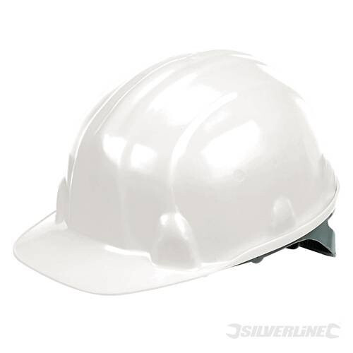 Silverline White Lightweight Safety Hard Hat