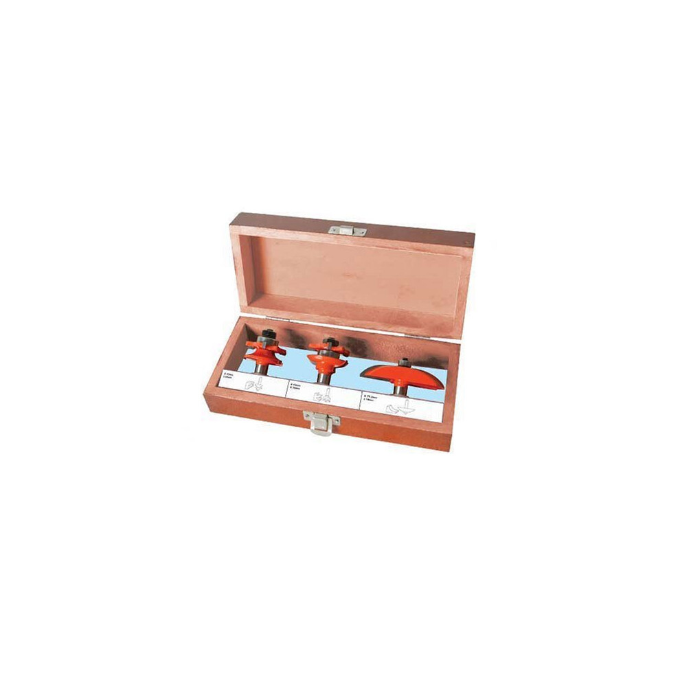 Silverline 1/2" Tct Panel Door Bit Set 3pce 1/2