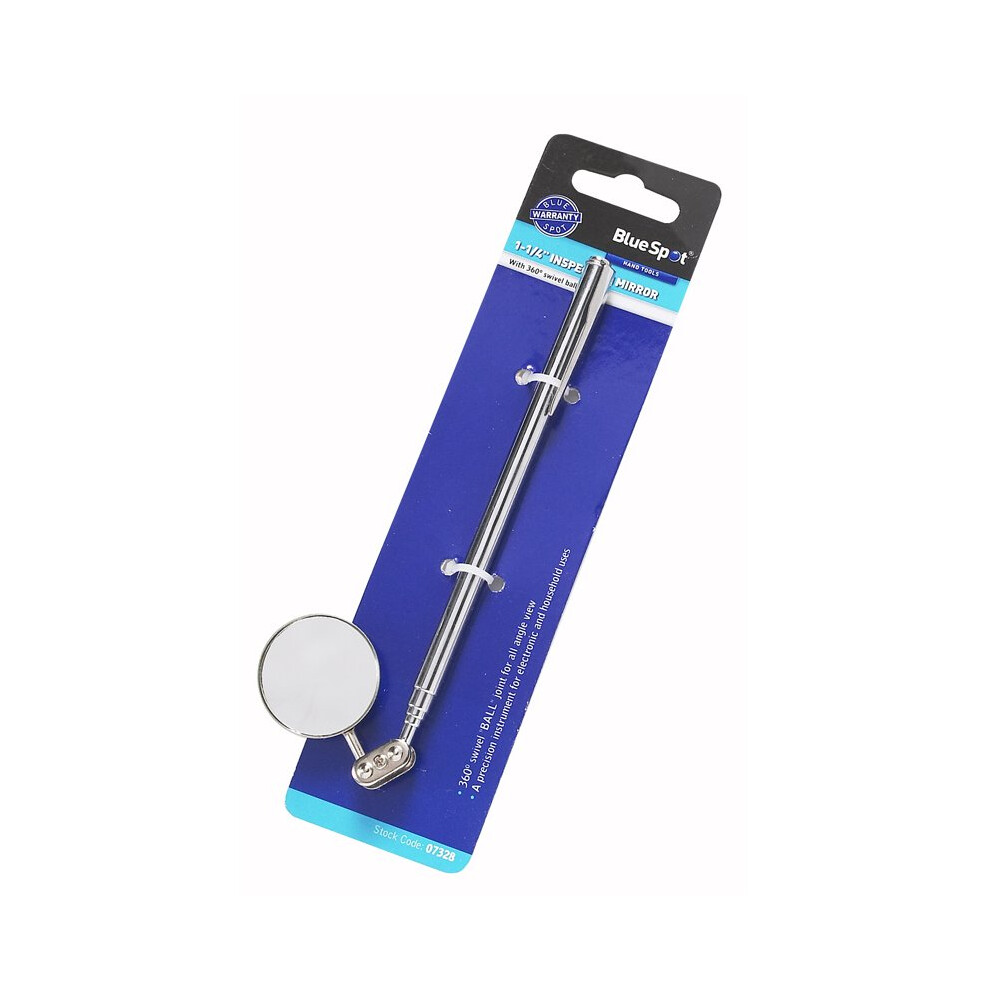 Spot Swivel Telescopic Inspection Mirror Blue