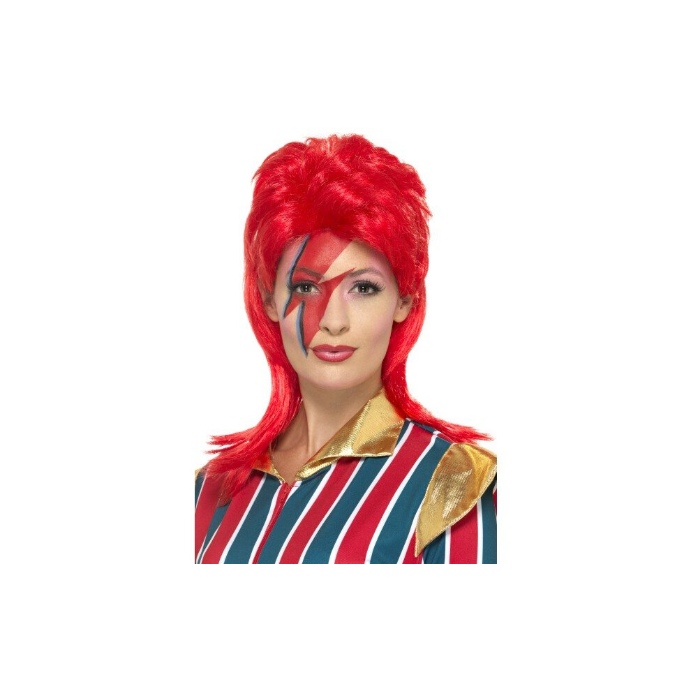 Space Superstar Wig Red