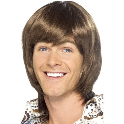Smiffy's Smiffy's 70's Heartthrob Wig - Brown