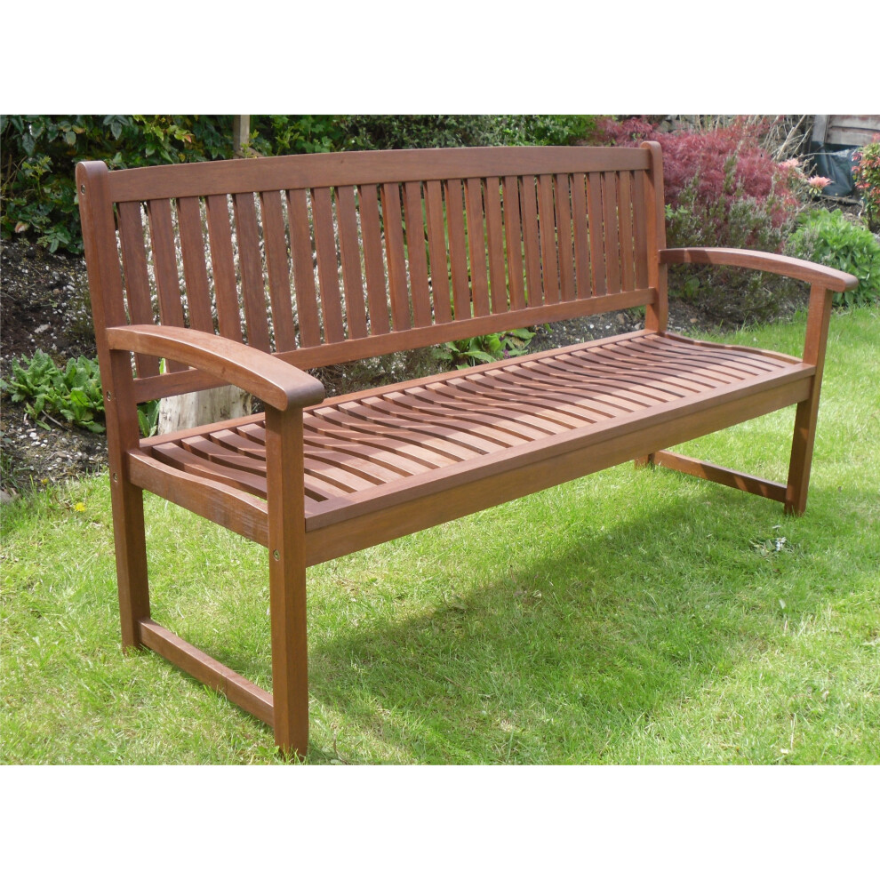 Henley Wooden Outdoor Bench | 3 Seat Garden Bench FSC®-Certified