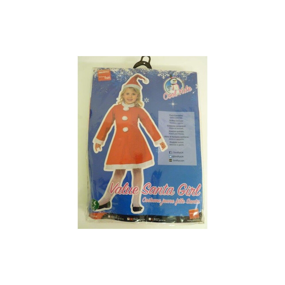 Smiffy's Medium Santa Girl Costume Red