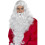 Santa Dress Up Kit, White, With Wig & Beard 1