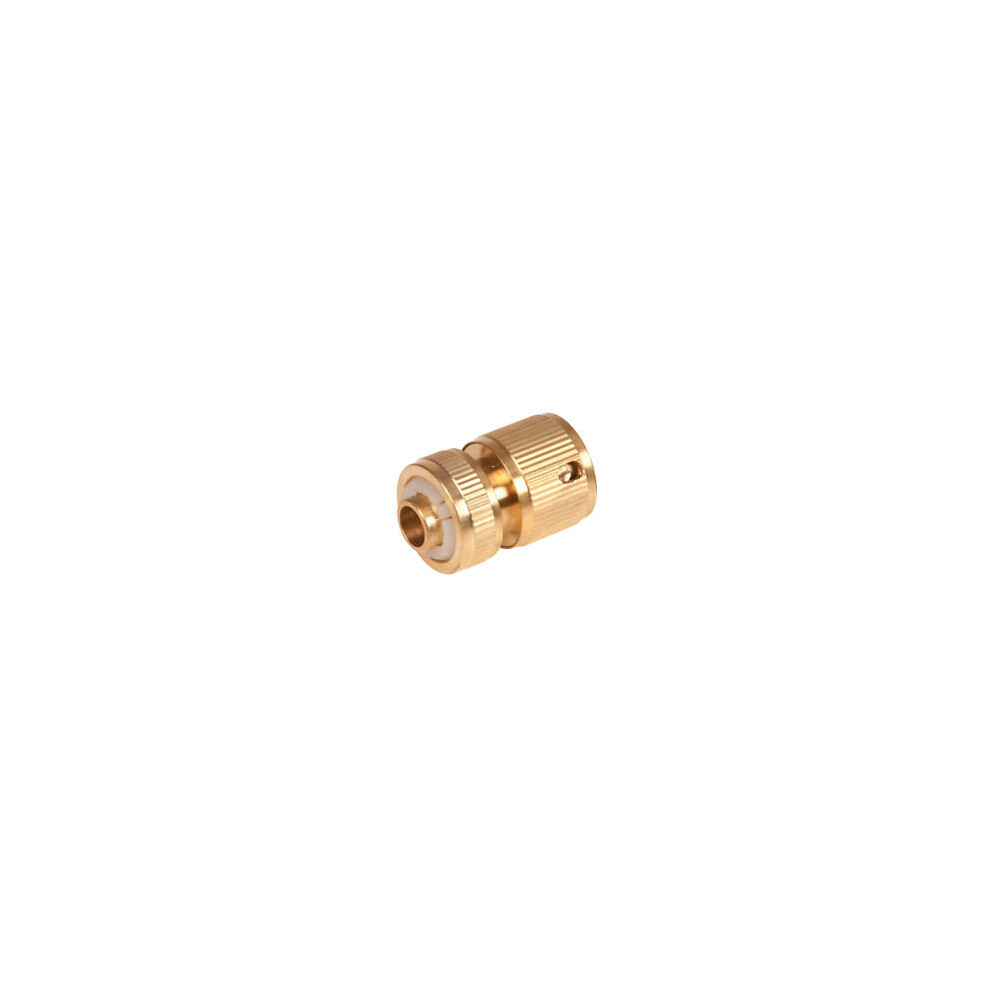 868573 - 1/2 in. Female Quick Connector Brass, 1/2 in. Compression, No Auto Water Stop