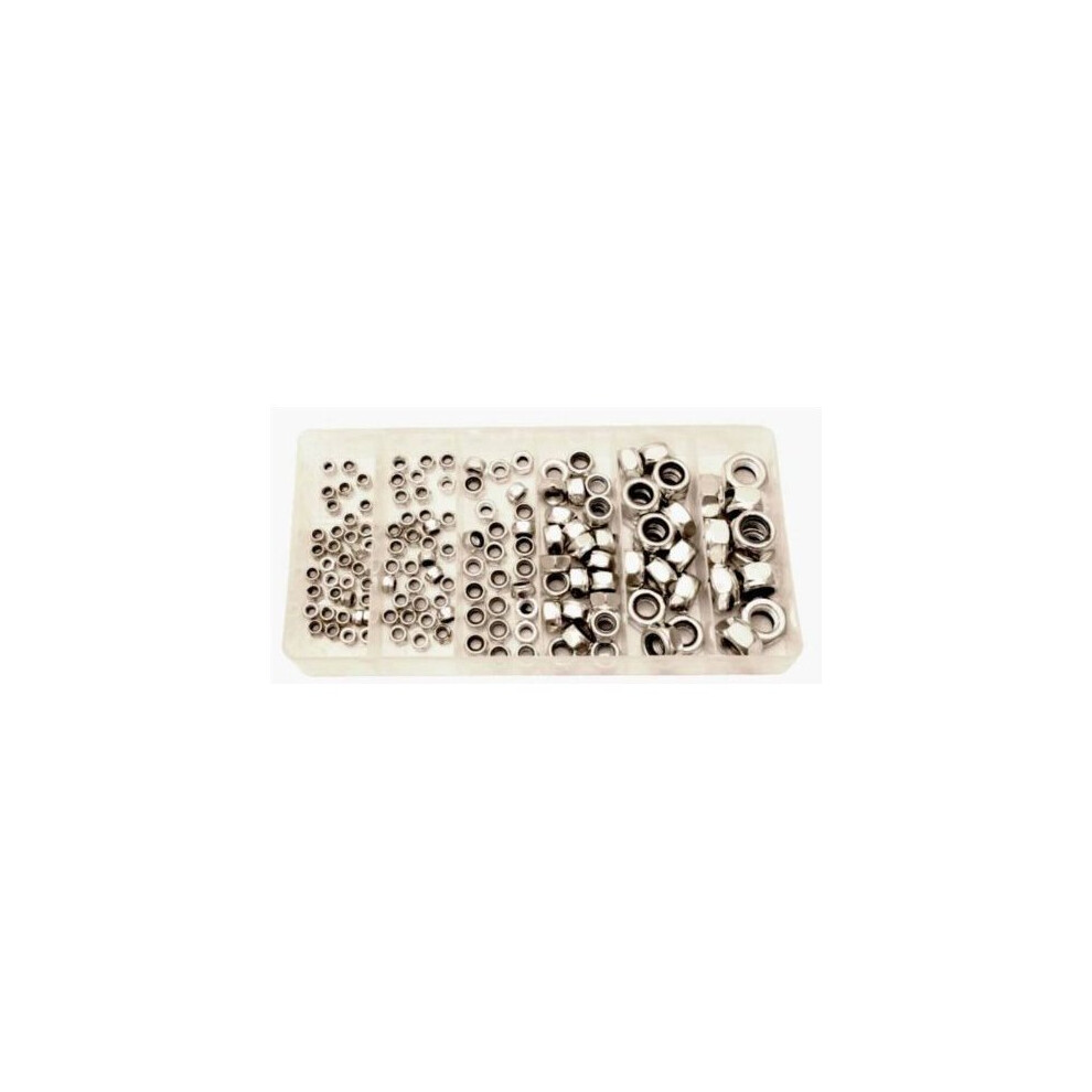 Toolzone 146Pc Lock Nut Assortment In Plastic 5055143910148