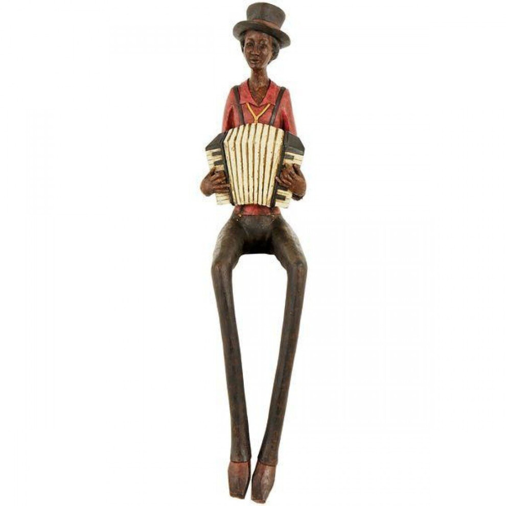 Hill Interiors Sitting Jazz Band Squeeze Box Ornament