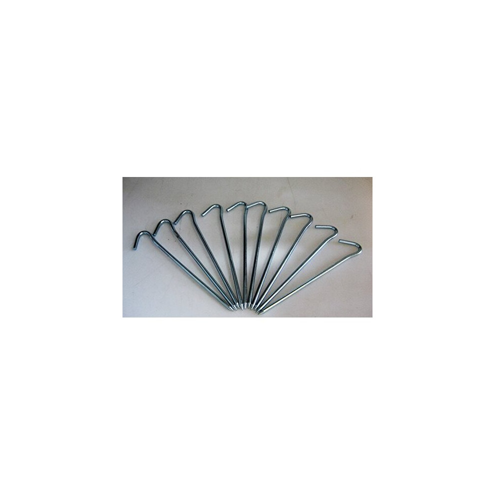 Metal Tent Pegs Heavy Duty 10 Pegs