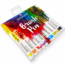 (10) Royal Talens Ecoline Brush Pen Set | Watercolour Paint Pens