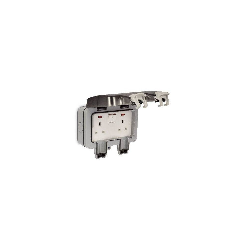 Masterplug Wp22-01 Weatherproof Outdoor Switched Sockets Ip66 5050765022200