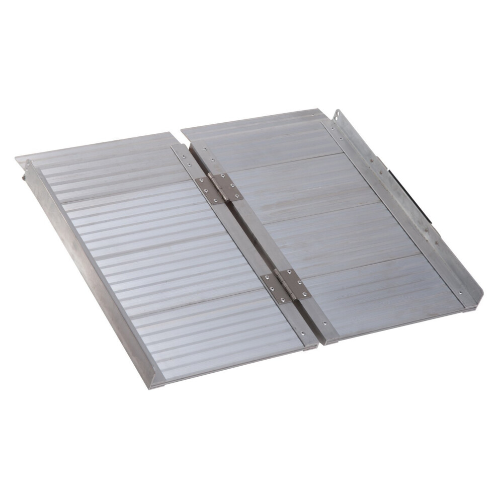 (2ft) Homcom Portable Folding Aluminium Ramp Wheelchair Pet
