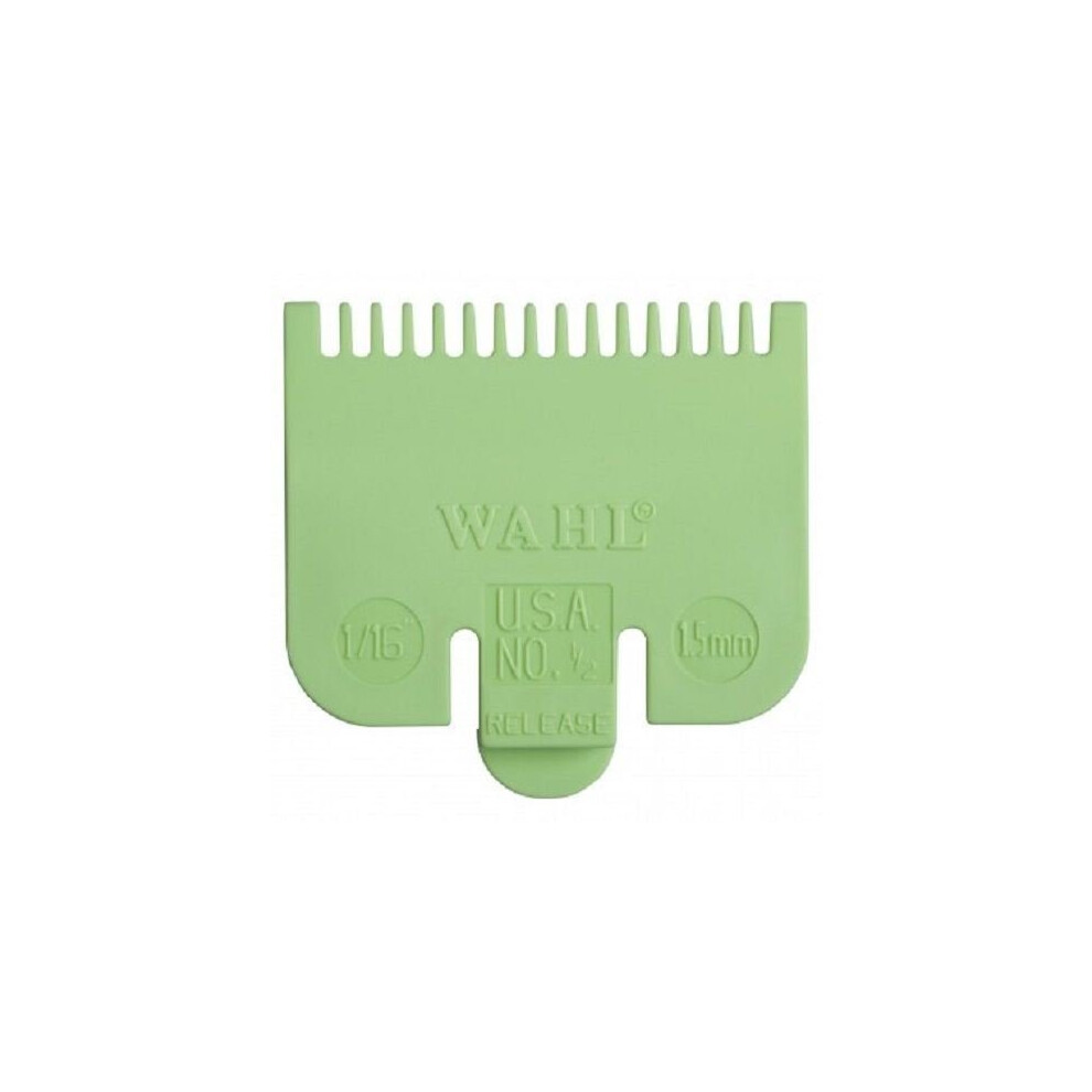 Wahl Standard Fitting Attachment Comb No1/2 1.5mm Green