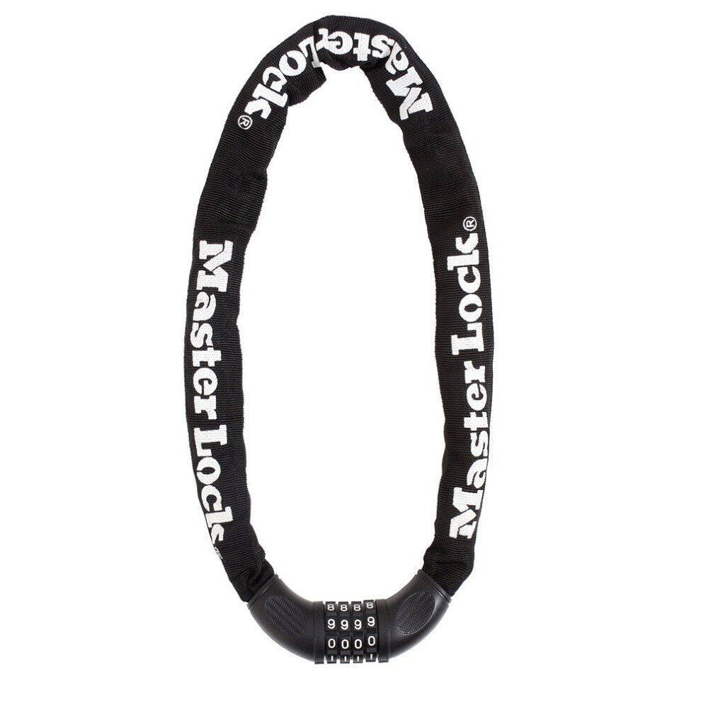 900mm Black Master Lock Street Flexium Integrated Combination Chain Lock