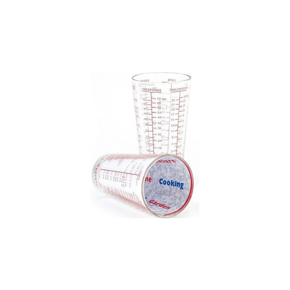 Dezine Products Usa 1 1/2 Cup Mix N Measure Glass Measuring Cup