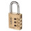 Abus Abus 165/30 Combi Padlock - Brass 1