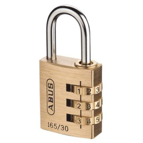 Abus Abus 165/30 Combi Padlock - Brass