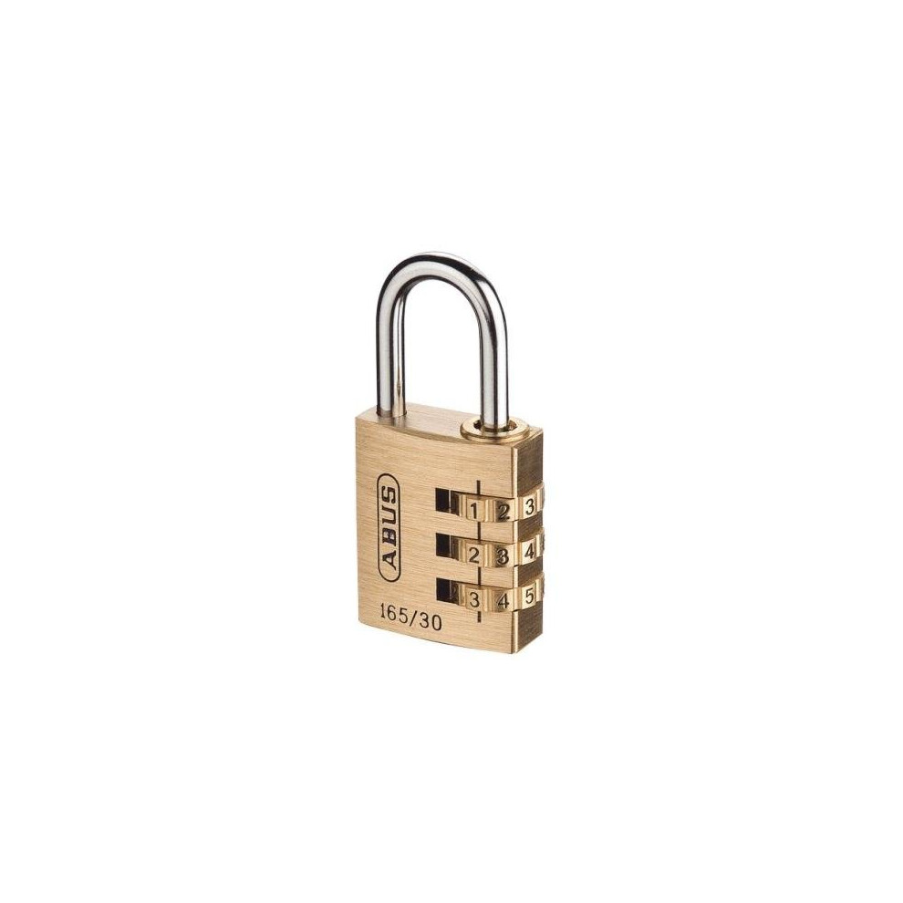 Abus 165/30 Combi Padlock - Brass