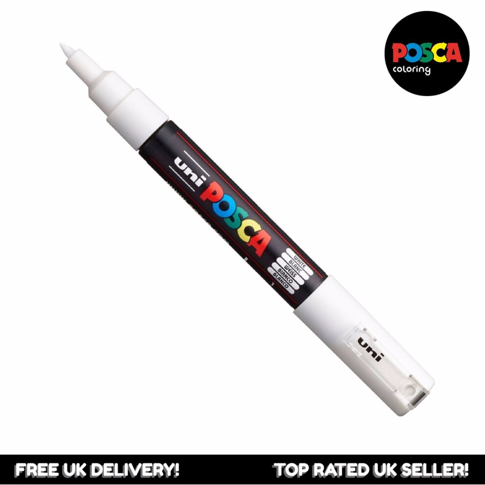 Uniball Posca PC-1M Paint Marker Pen - White