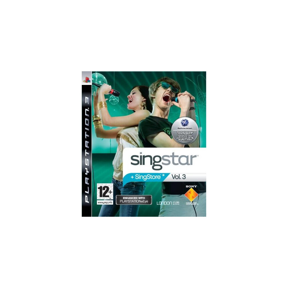 Playstation Singstar Vol. 3 - Eye Enhanced (Playstation 3)