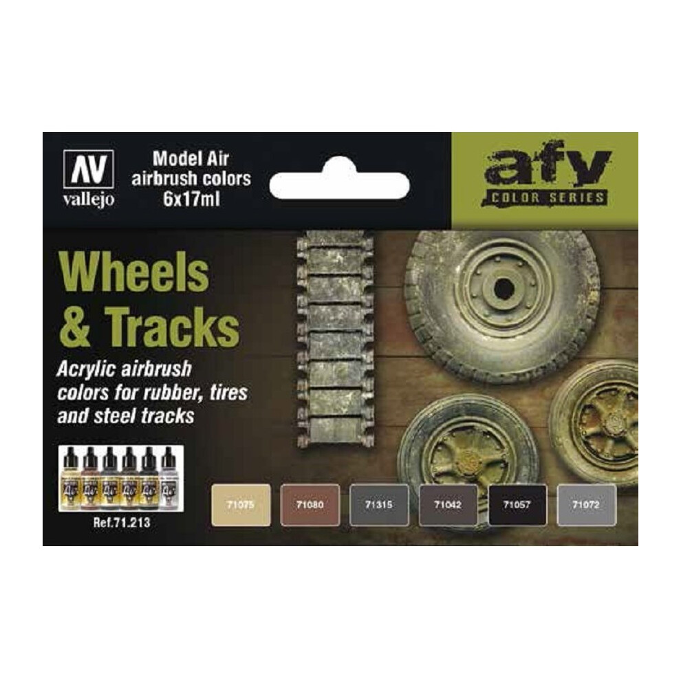 Vallejo Model Air Set - Wheels and Tracks