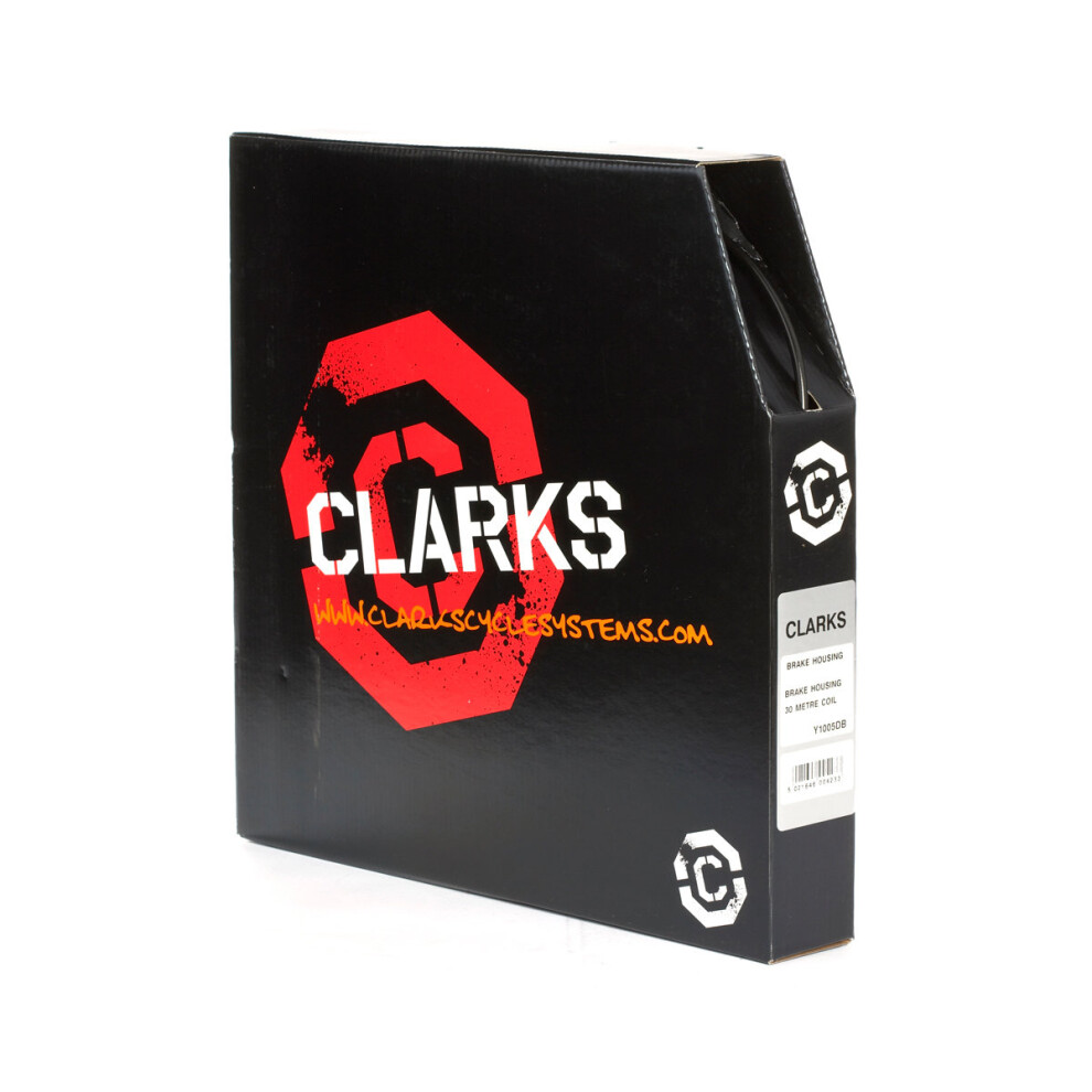 Clarks Universal Brake Outer Casing, 2p Type, 30 M Dispenser Box - Black