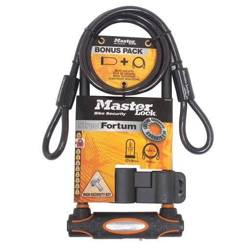 Master Lock Street Fortum Gold Sold Secure D Lock With Cable