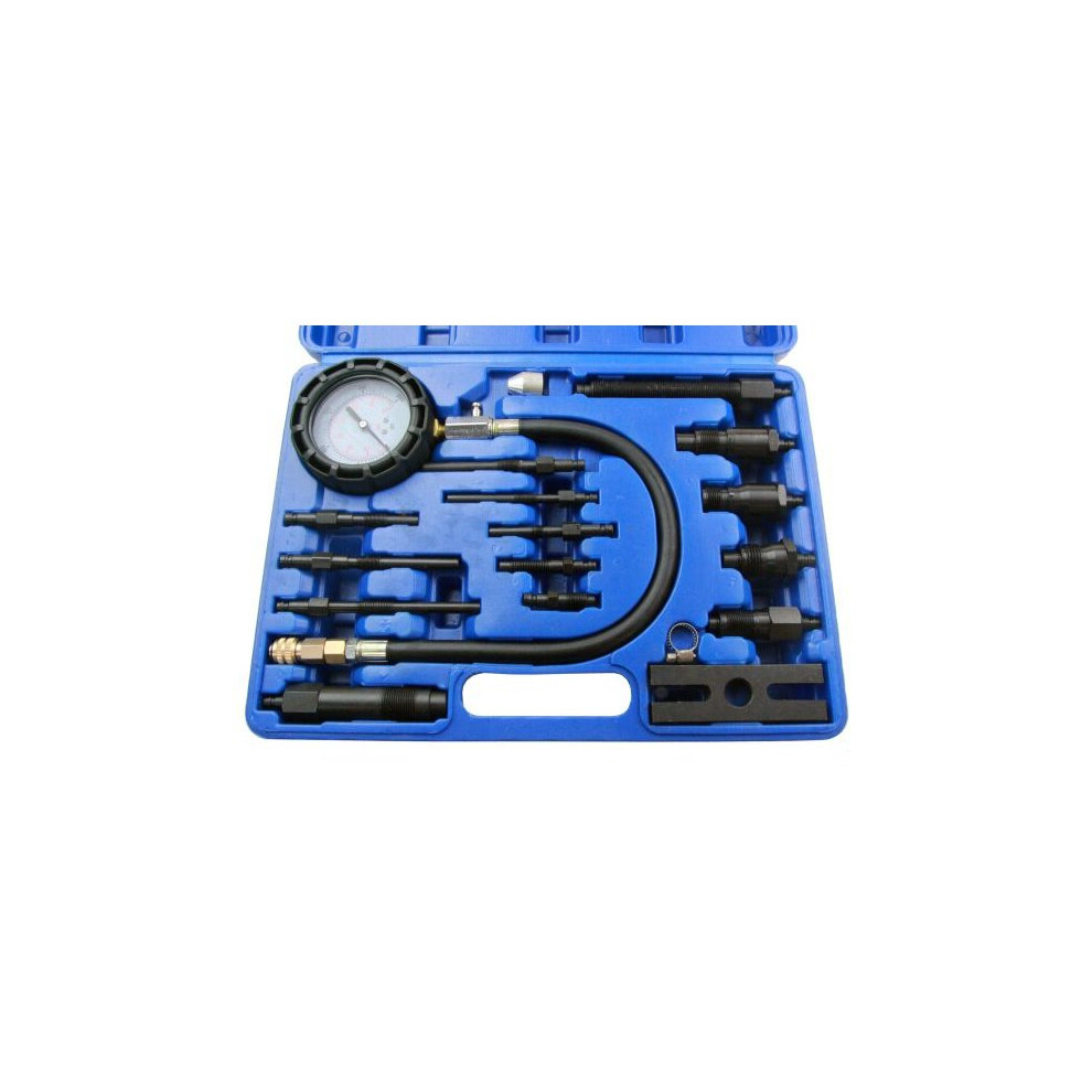 US PRO 16pc Diesel Engine Cylinder Pressure Compression Tester Set 5387