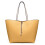 Miss Lulu (Beige 6628) Reversible Faux Leather Handbag & Pouch 2