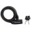 VidaXL Master Lock Street Quantum 180cm x 8mm Key Self Coiling Cable Black Bicycle Lock 1
