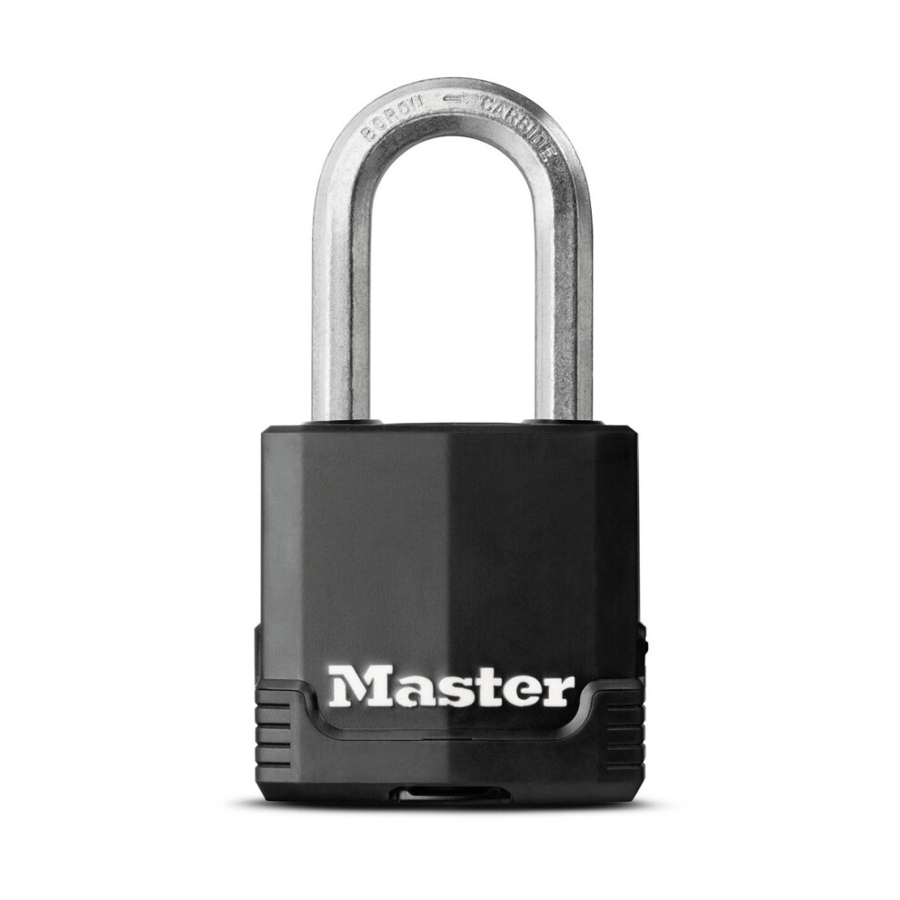 48mm Weather Tough Laminated Steel Padlock With Long Shackle - Master Lock -  padlock excell weather tough master 45mm