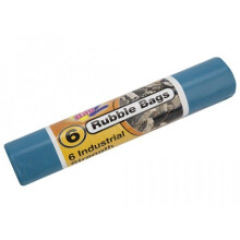 Blue Pack Of 5 Rubble Bags On Roll - rubble bagz blue bags industrial strength 086137 packs sacks