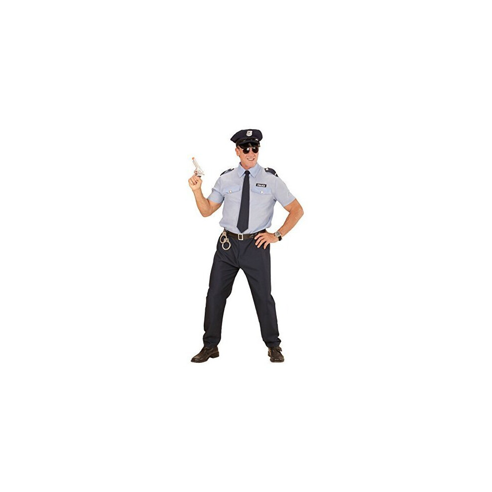 Mens Small Police Officer Costume - policeman costume cop fancy dress shirt  trousers hat tie male adult on OnBuy