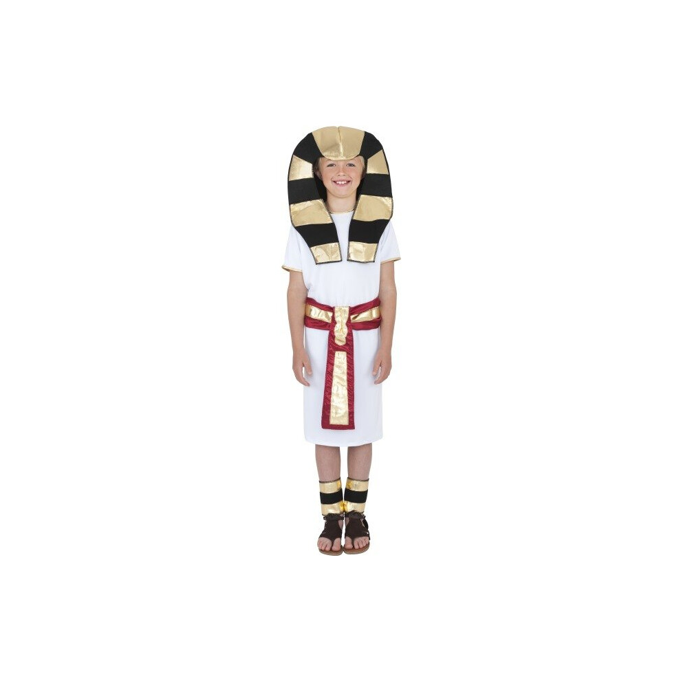 Smiffy's Children's Egyptian Boy Costume, Robe, Belt, Headpiece & Anklets, Ages -