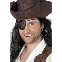Adult pirate earring and eye patch