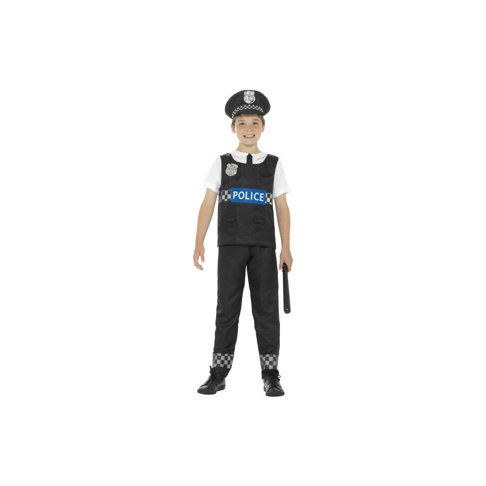 Cop Boys Fancy Dress Policeman Officer Uniform Occupation Kids Childrens -  boys costume fancy dress cop police childs officer uniform outfit pc book