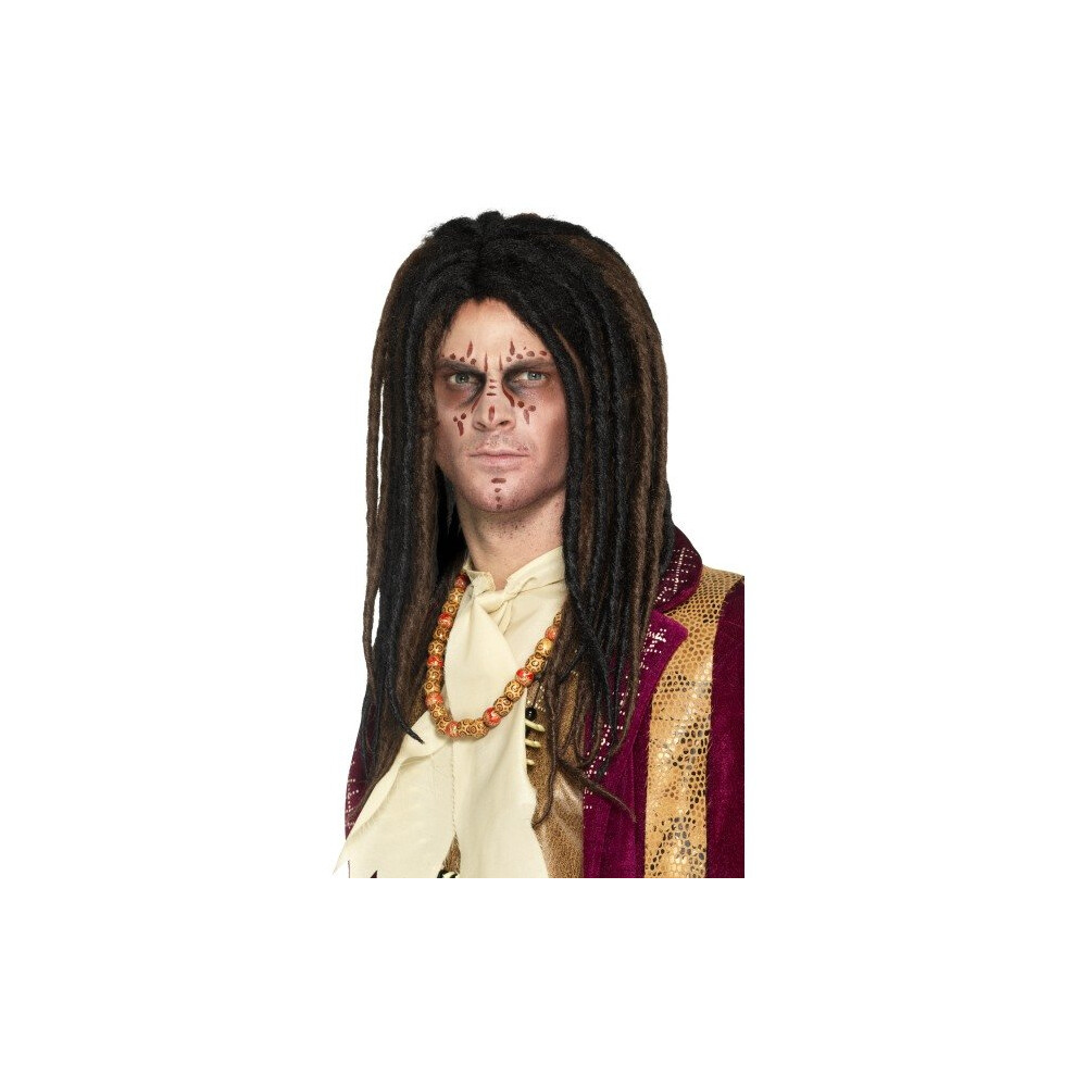 Smiffy's 45058 Deluxe Voodoo Dreadlock Wig (one Size) -  mens halloween deluxe voodoo dreadlock wig