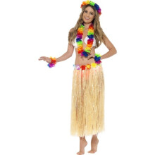 Smiffy's Women's Rainbow Hawaiian Accessory Set - hawaiian set fancy dress rainbow hula garland accessory party smiffys luau lei