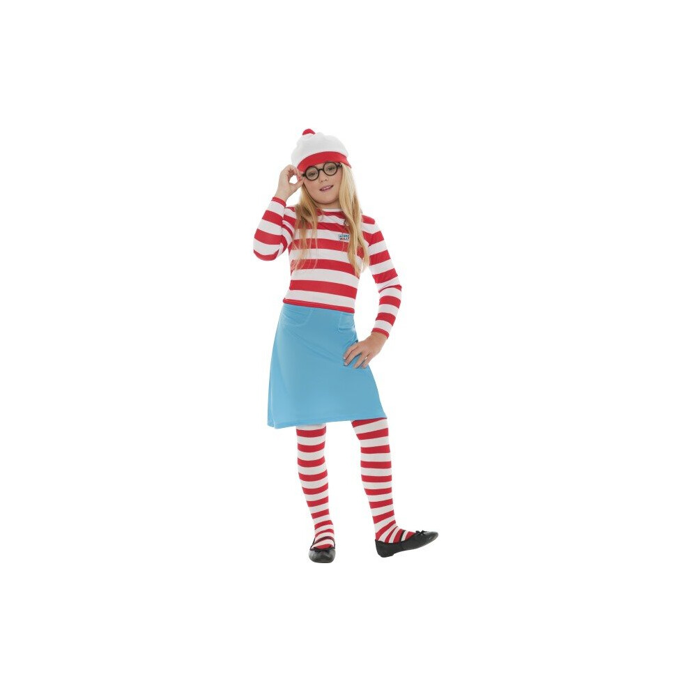 Smiffy's Where's Wenda Childrens Fancy Dress Costume - Large, 158 Cm, Age 10-12 -  costume wheres wenda fancy dress girls book outfit kids childs