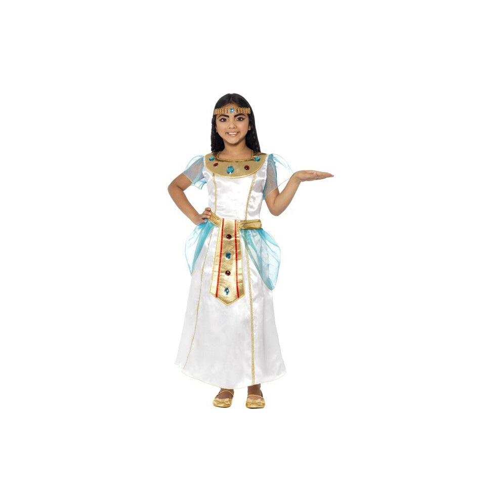 Smiffy's Children's Deluxe Cleopatra Girl Costume, Dress And Headpiece, Ages -