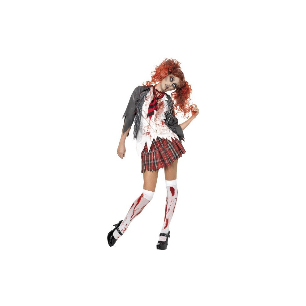 Women's High School Zombie Costume ) | Halloween Medium