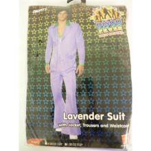 Large Men's Lavender Suit - disco costume suit 1970s fancy dress mens lavender outfit fever saturday night