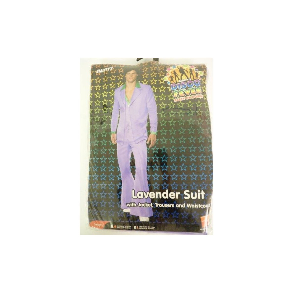 Large Men's Lavender Suit -  disco costume suit 1970s fancy dress mens lavender outfit fever saturday night