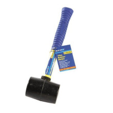Blue Spot 26532 16oz Rubber Mallet - 16oz rubber mallet blue spot 26532 fibreglass handle handled lump ounce